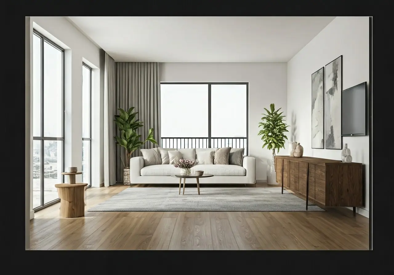 image of a living room showing what a 3D House Tours